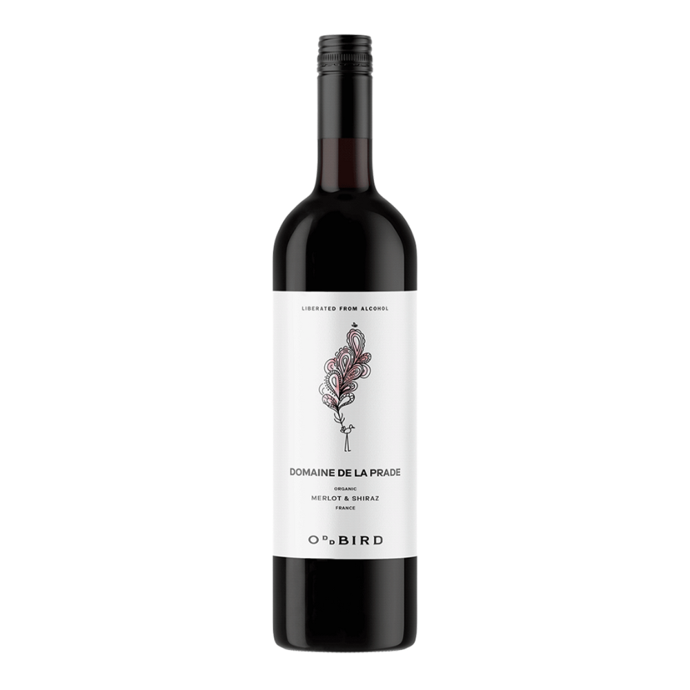 Oddbird Domaine de la Prade Merlot-Shiraz - Non Alcoholic Red Wine Dry Drinker