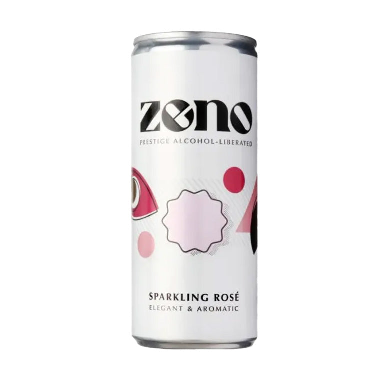 Zeno Sparkling Rosé - Non Alcoholic Wine Can Dry Drinker