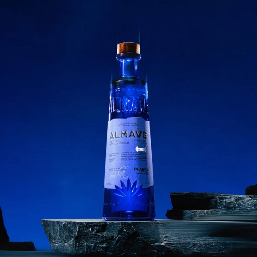 Almave 'Blanc' Blue gave Alcohol Free Tequila Spirit (0.5% ABV) Wise Bartender
