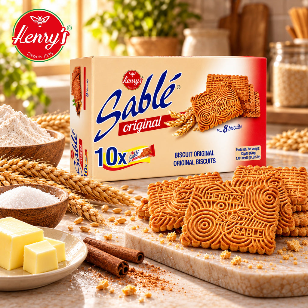 Henry’s Sablé Original Biscuits – 10 x 42g Packs