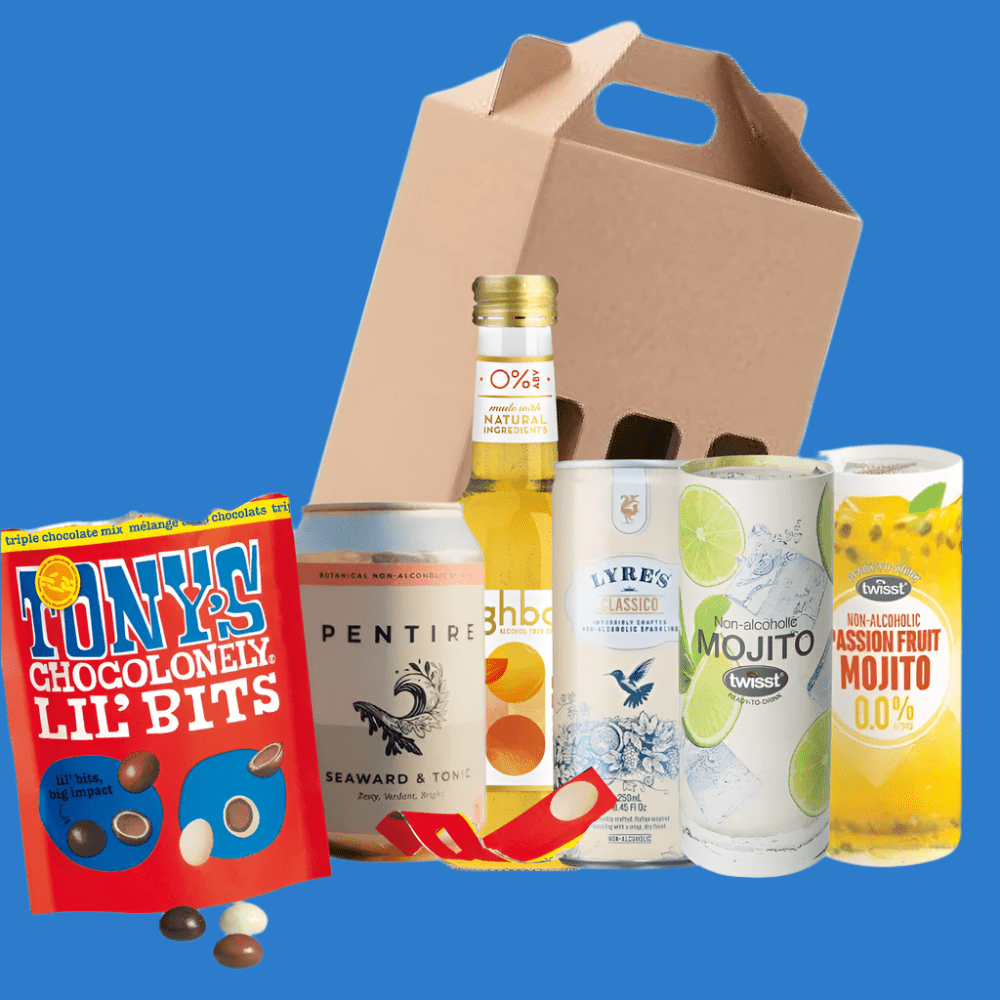 5 Wine & Cocktail Gift Pack including Tonys Chocolonely Balls in Gift Box Wise Bartender
