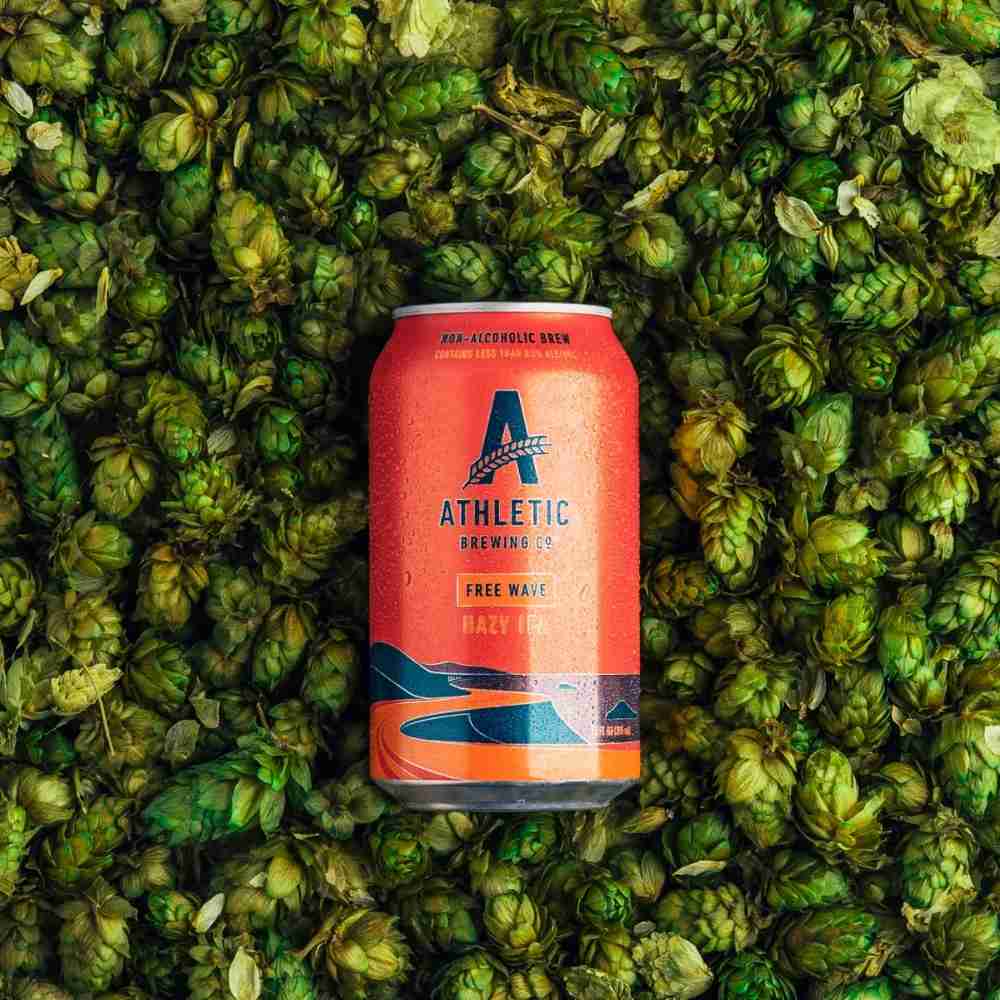 Athletic Brewing Co. Free Wave Alcohol-Free Hazy IPA (0.5% ABV) Wise Bartender