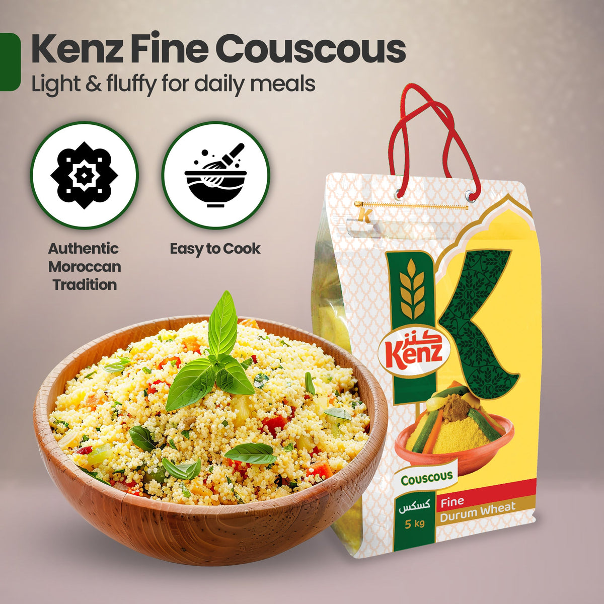 Kenz Fine Couscous Bag 5kg Bag