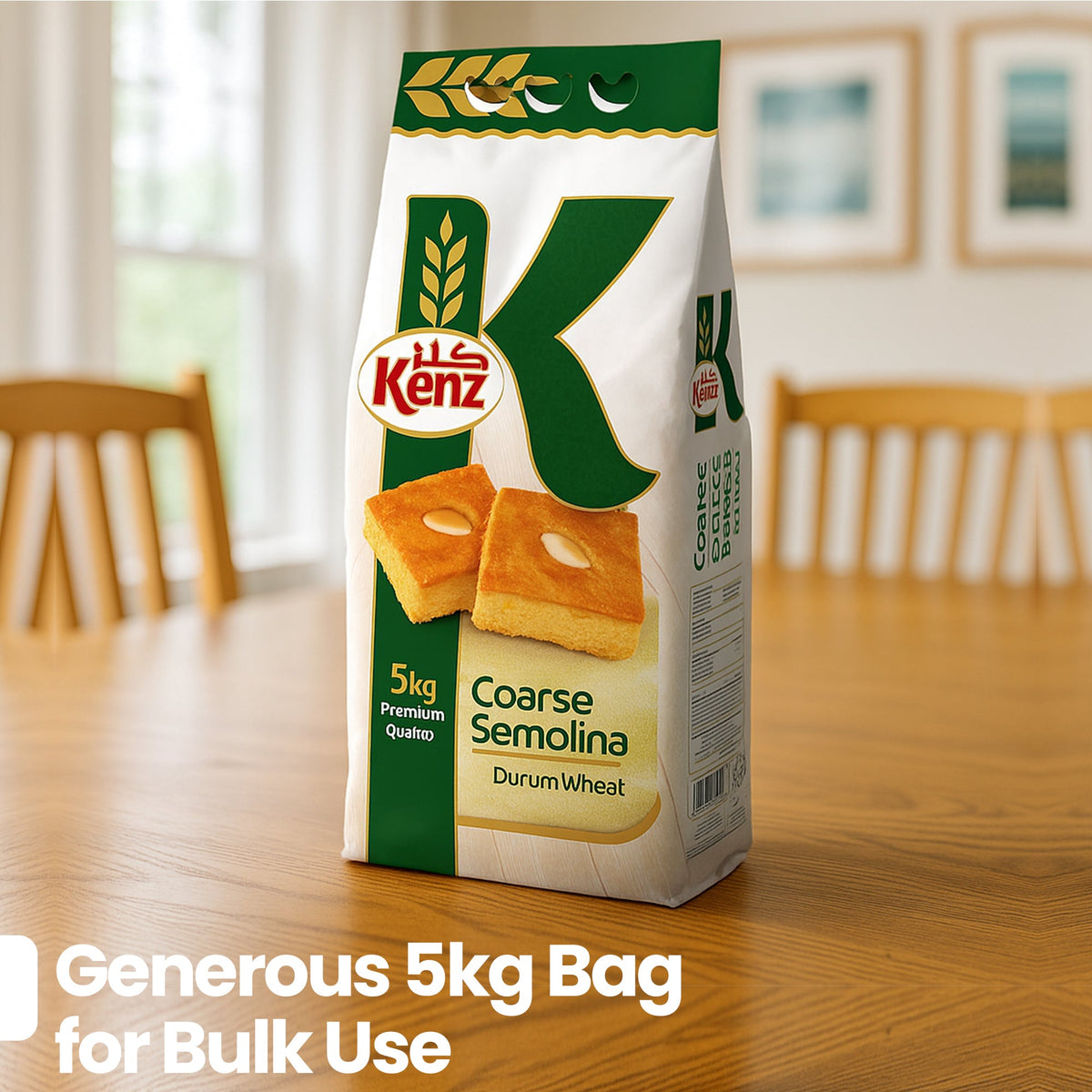 Kenz Coarse Durum Semolina 5Kg Bag