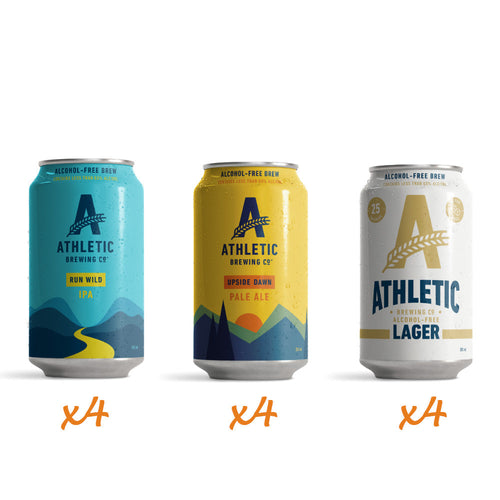 Athletic Brewing - Traditional Low Alcohol Mixed Case (Pack of 12) Dry Drinker