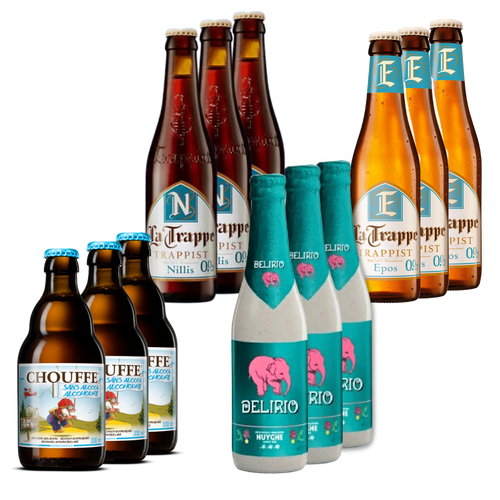 Belgian Alcohol Free Beer Box - Mixed Case 12 Pack The Alcohol Free Co