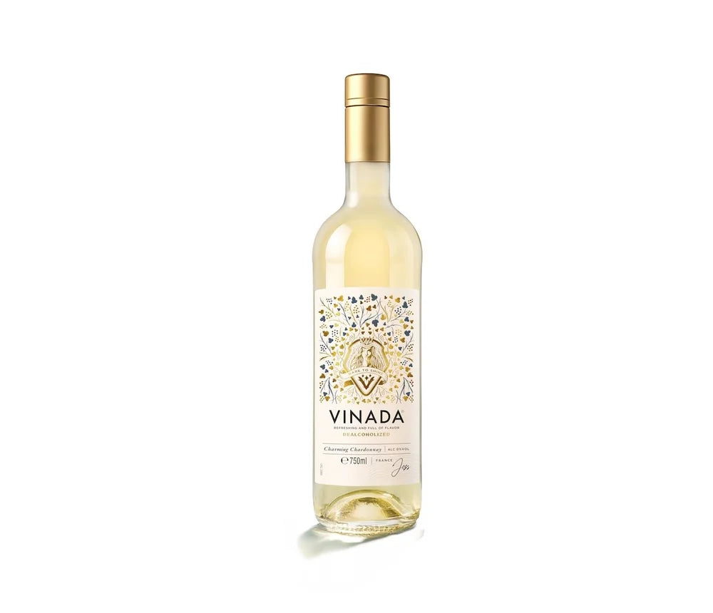 VINADA Charming Chardonnay 0.0 % – Alcohol Free White Wine Dry Drinker