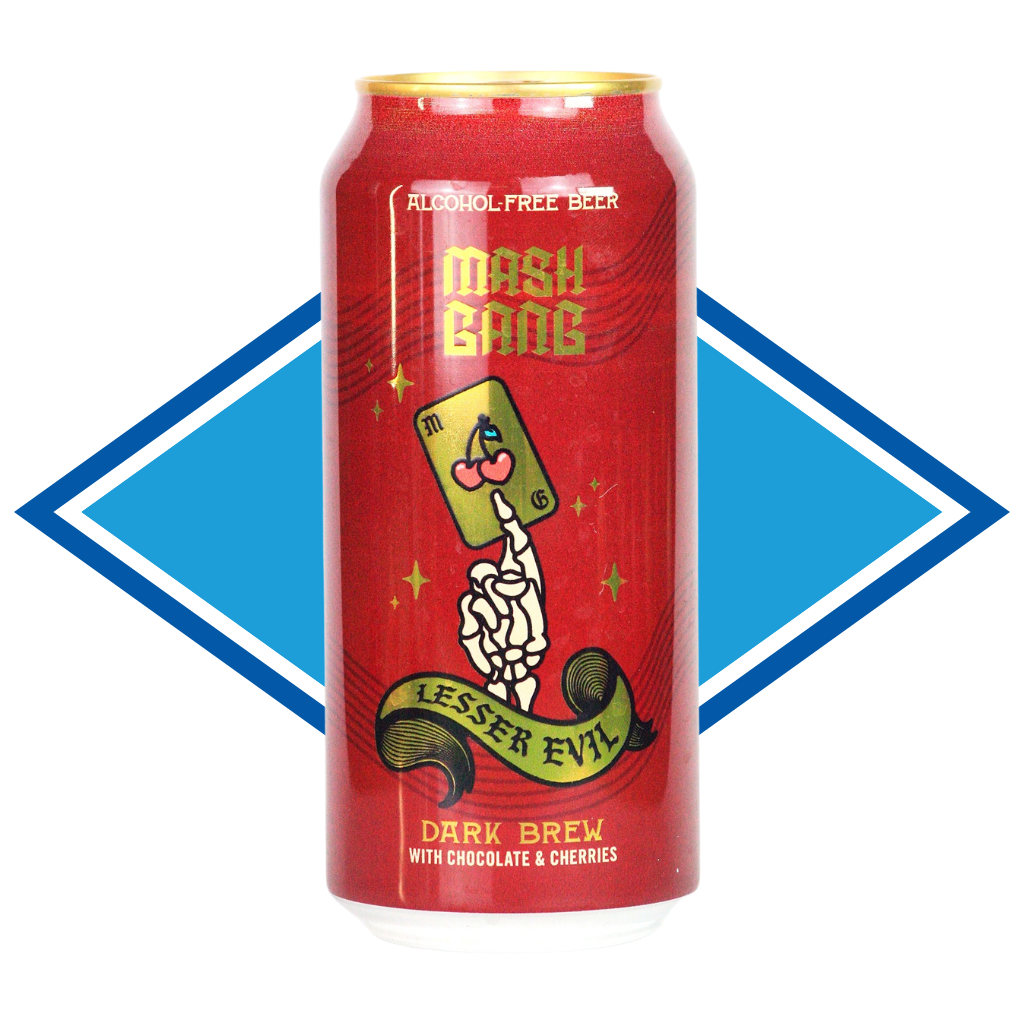 Mash Gang Lesser Evil - Chocolate & Cherry Stout Alcohol Free Drinks Company