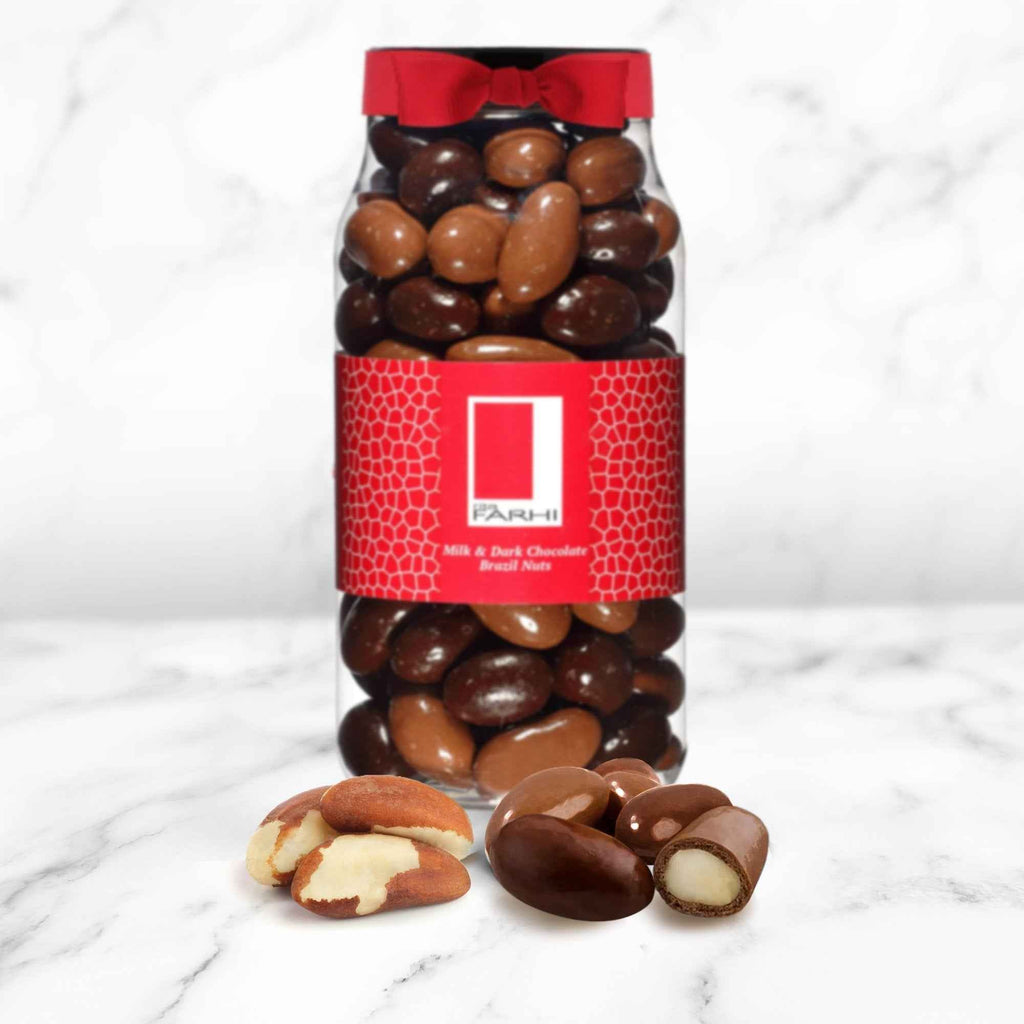 Milk and Dark Chocolate Coated Brazil Nuts, Palm Oil Free, 740g
