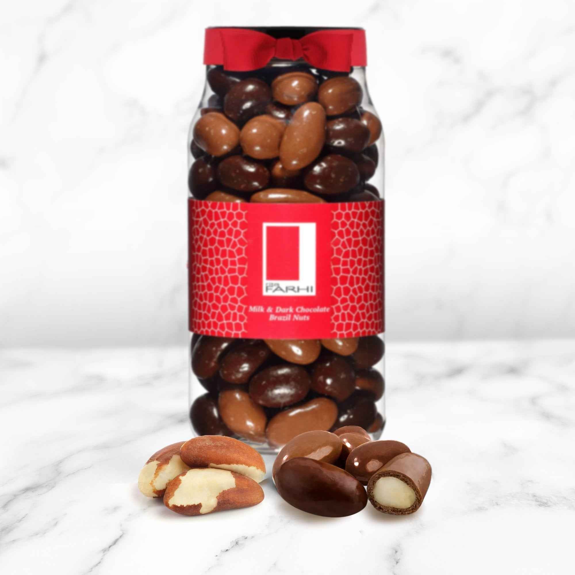 Milk and Dark Chocolate Coated Brazil Nuts, Palm Oil Free, 740g