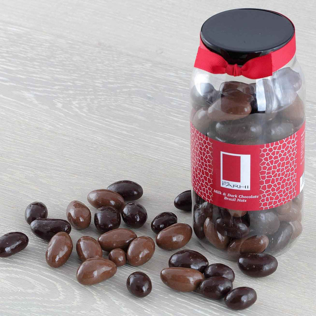 Milk and Dark Chocolate Coated Brazil Nuts, Palm Oil Free, 740g