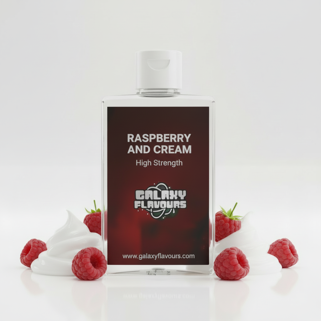 Raspberry and Cream Food Flavouring Concentrate – Professional High Strength – 100ml