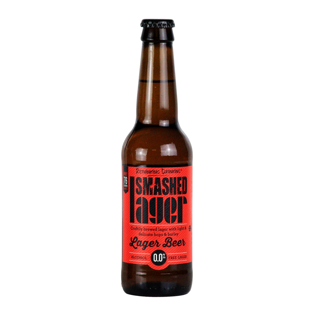 Smashed Lager Bottle