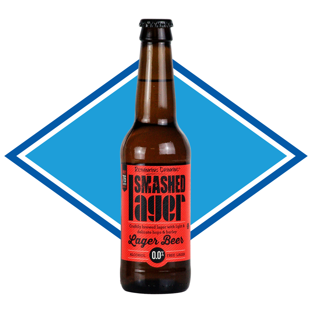 Smashed Lager Bottle