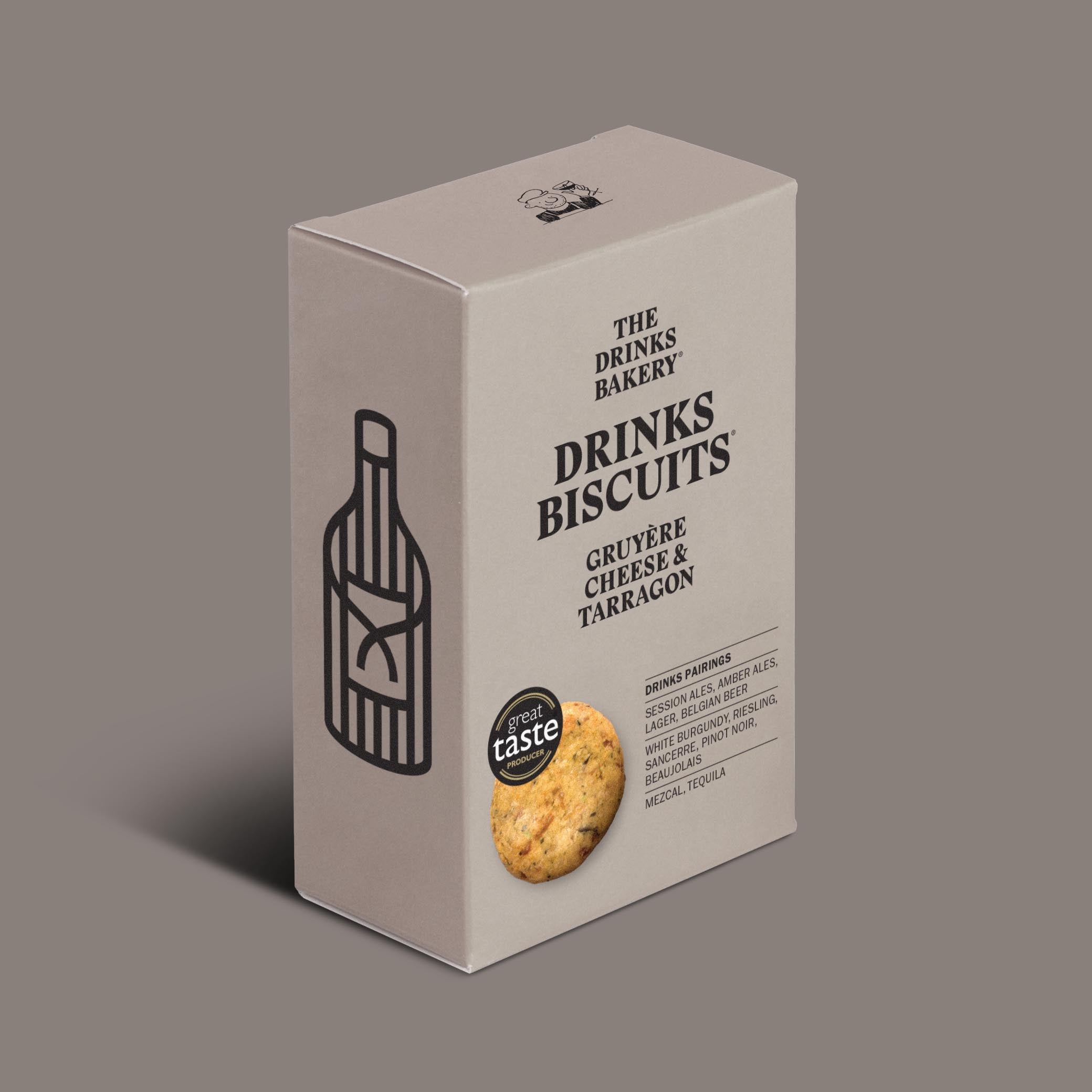Gruyère Cheese & Tarragon Drinks Biscuits