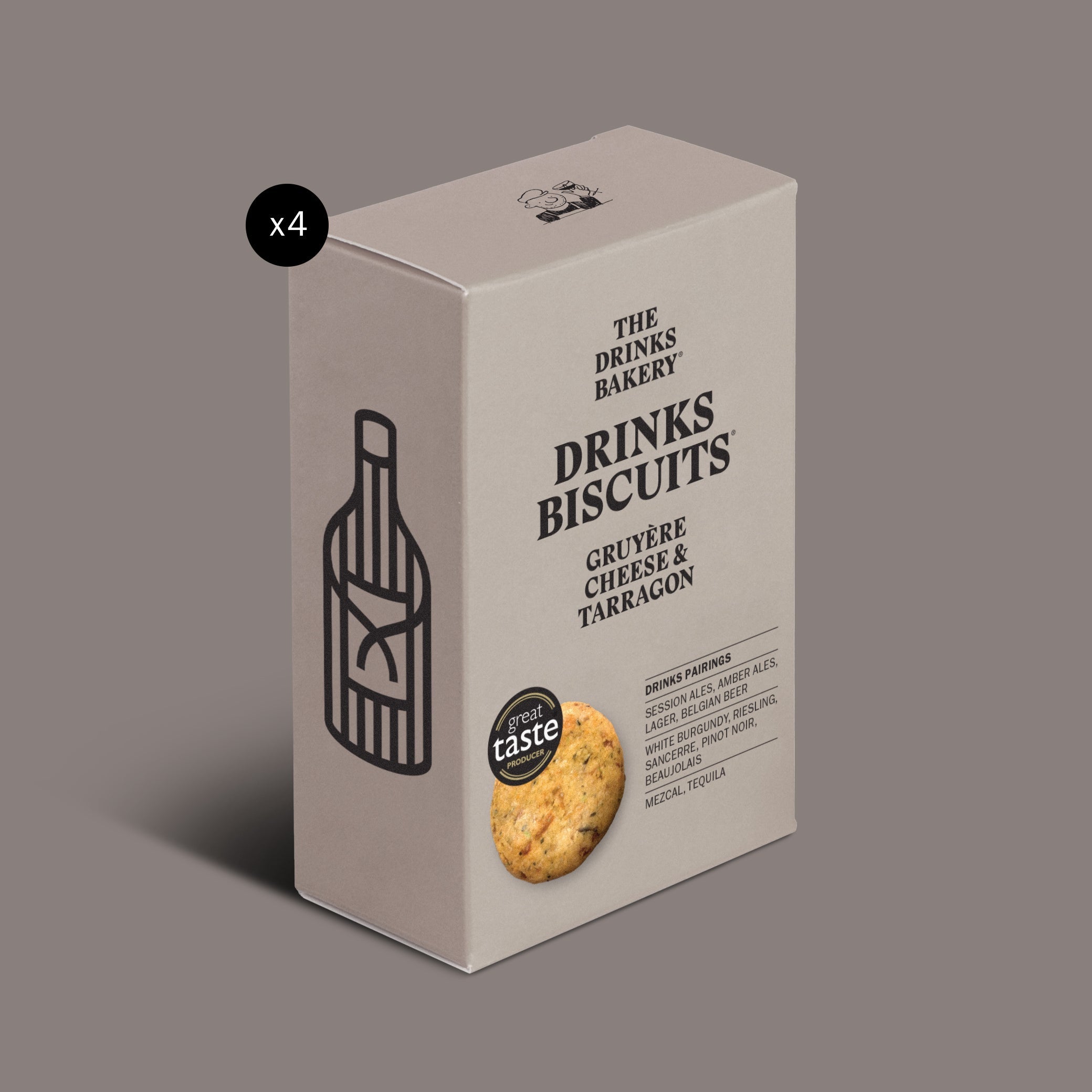 Gruyère Cheese & Tarragon Drinks Biscuits