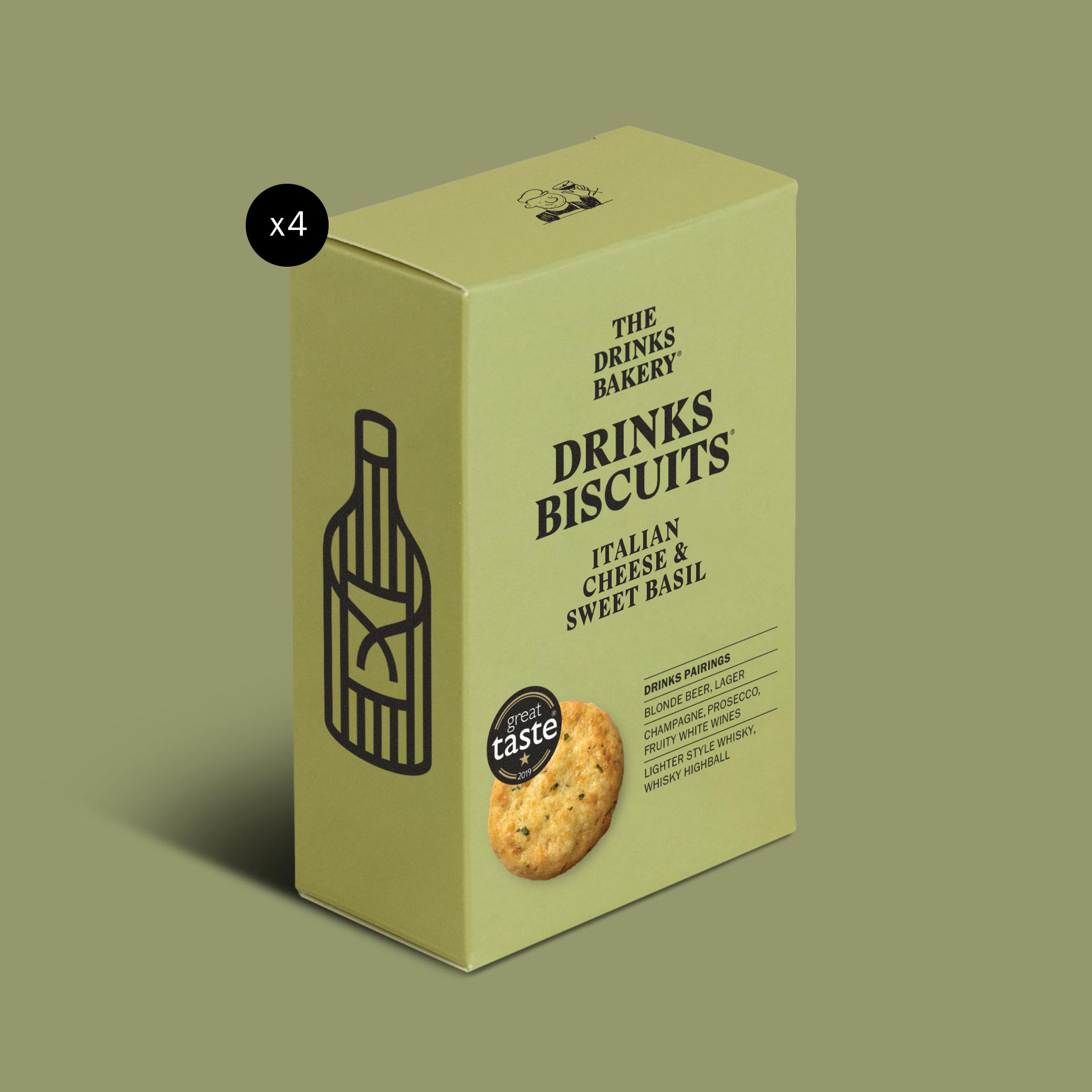 Italian Cheese & Sweet Basil Drinks Biscuits