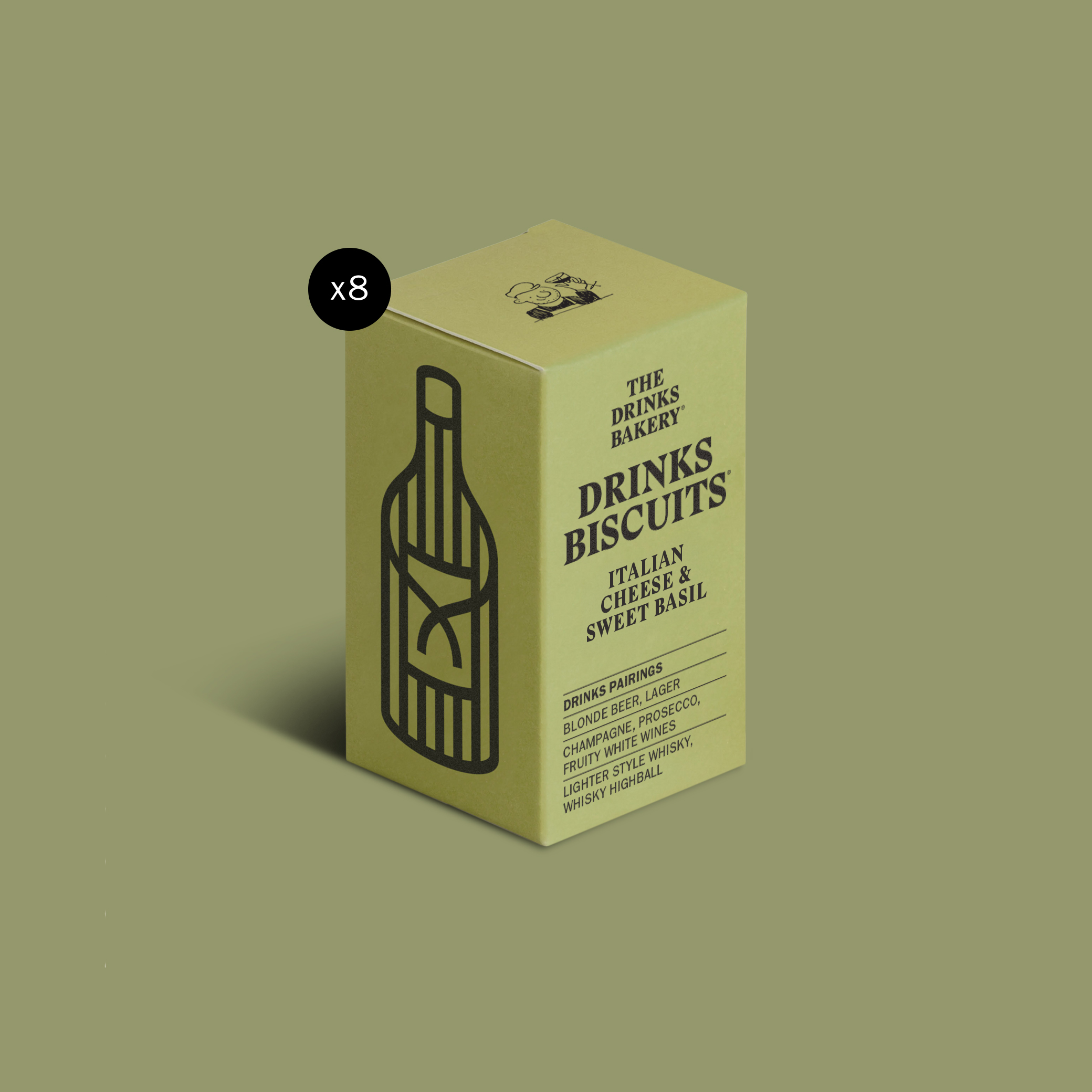 Italian Cheese & Sweet Basil Drinks Biscuits