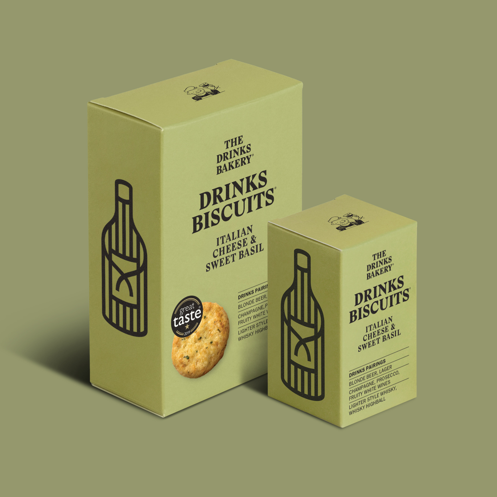 Italian Cheese & Sweet Basil Drinks Biscuits
