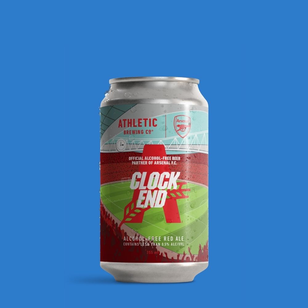 Athletic Brewing Co. Clock End Alcohol-Free Red Ale | 0.5% ABV Wise Bartender