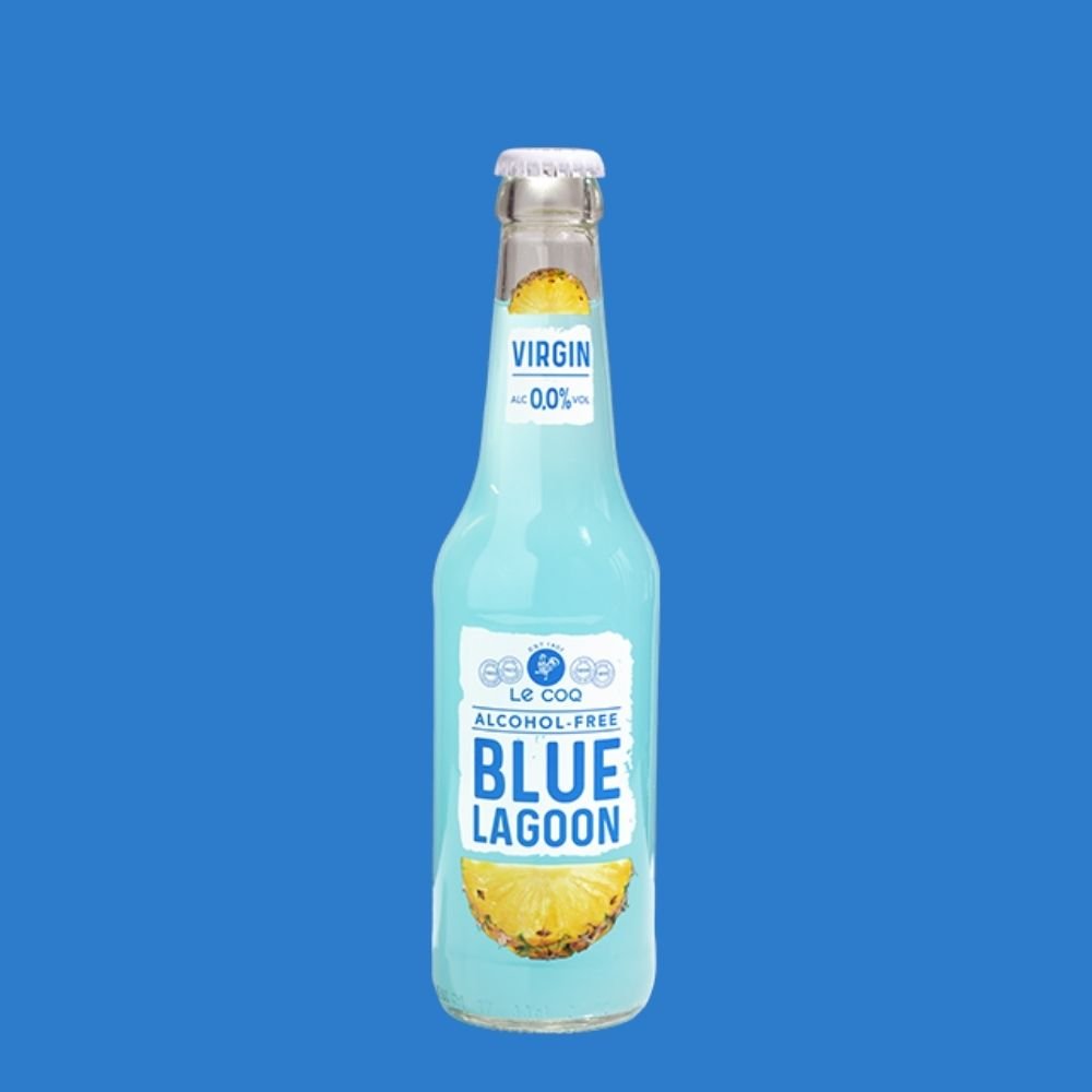 A. Le Coq Virgin Blue Lagoon Alcohol-Free Cocktail (0.0% ABV) Wise Bartender