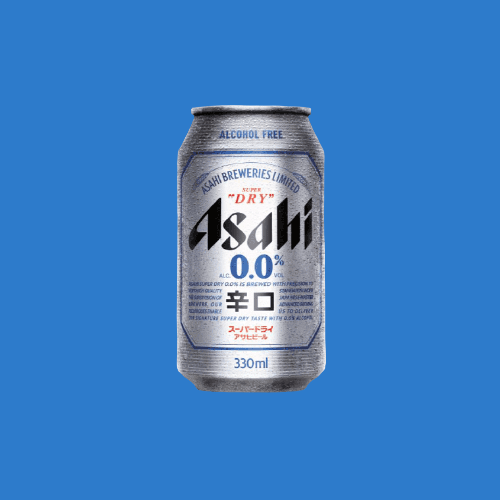 Asahi Super Dry Alcohol Free Beer Can (0.5% ABV) Wise Bartender