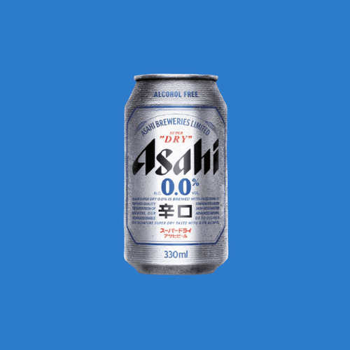 Asahi Super Dry Alcohol Free Beer Can (0.5% ABV) Wise Bartender