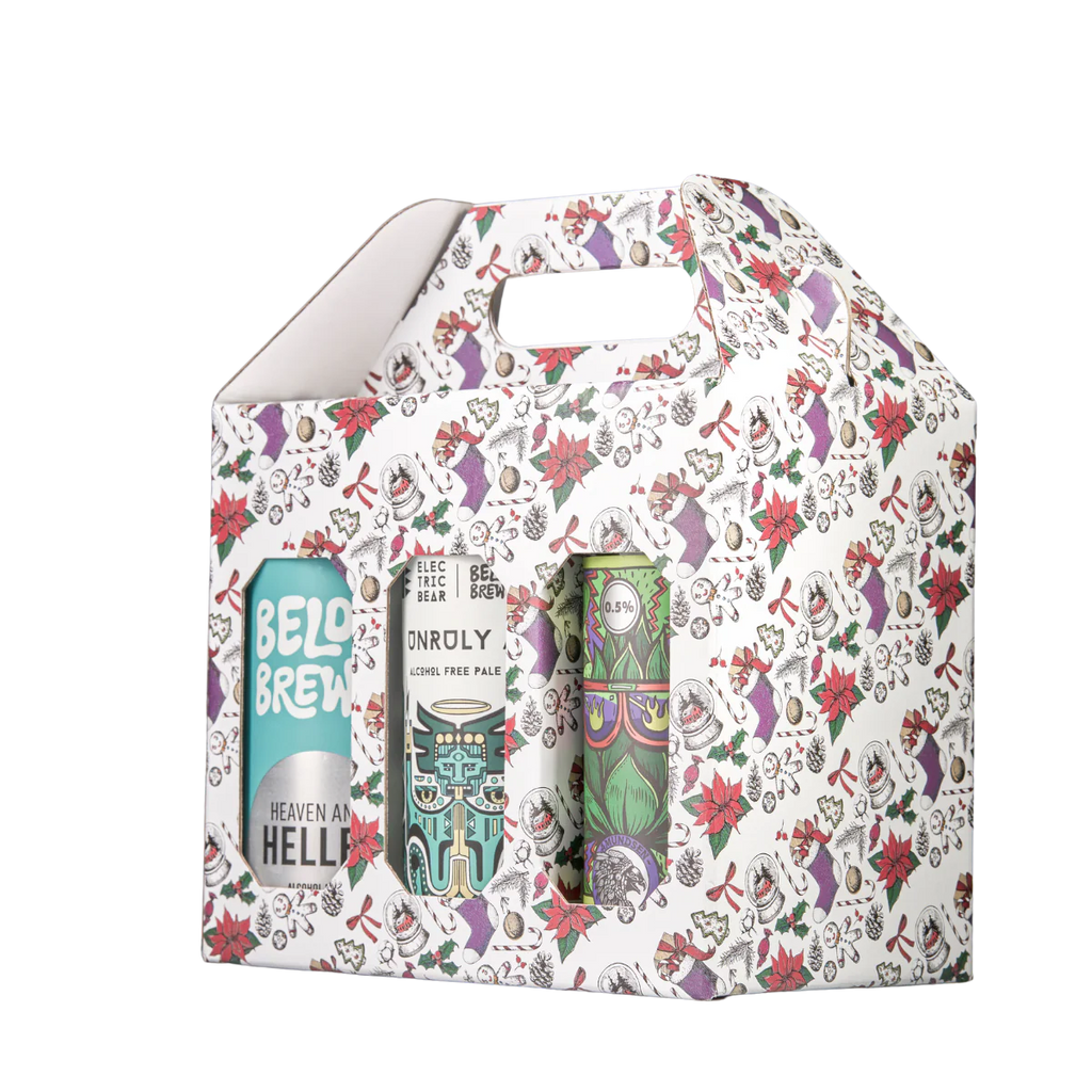 Premium Christmas Alcohol Free Beer Gift Box – A Curated Selection of 6 Craft Brews Dry Drinker