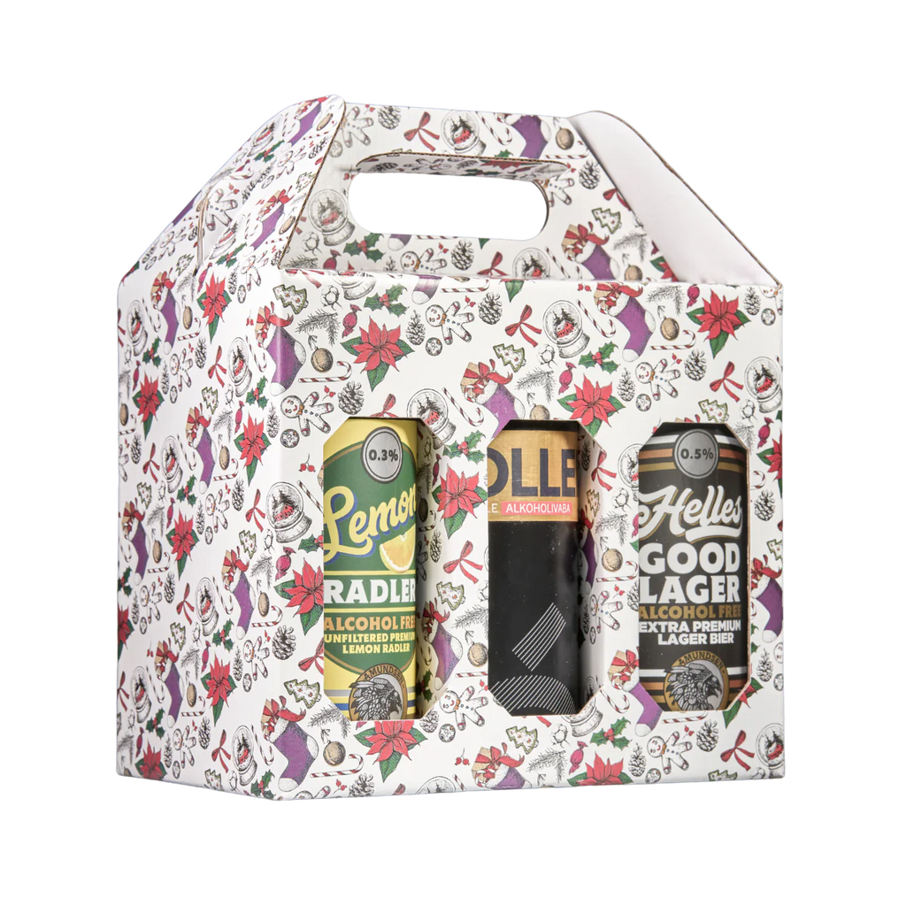 Premium Christmas Alcohol Free Beer Gift Box – A Curated Selection of 6 Craft Brews Dry Drinker