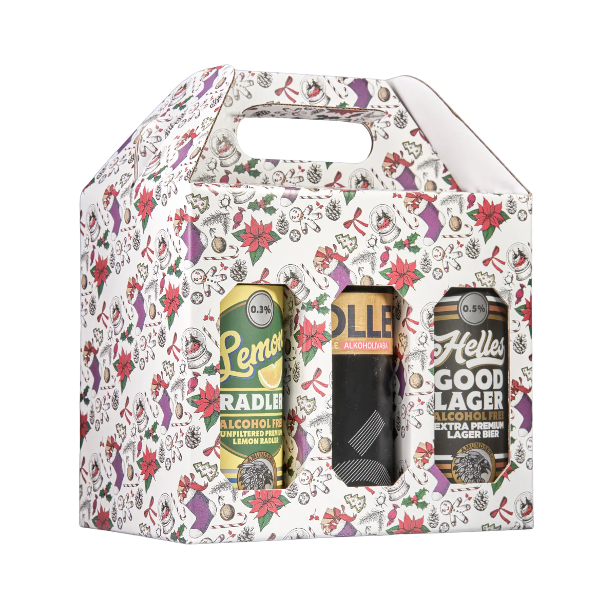 Premium Christmas Alcohol Free Beer Gift Box – A Curated Selection of 6 Craft Brews Dry Drinker