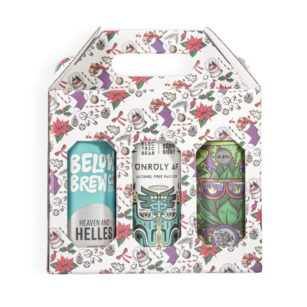 Premium Christmas Alcohol Free Beer Gift Box – A Curated Selection of 6 Craft Brews Dry Drinker