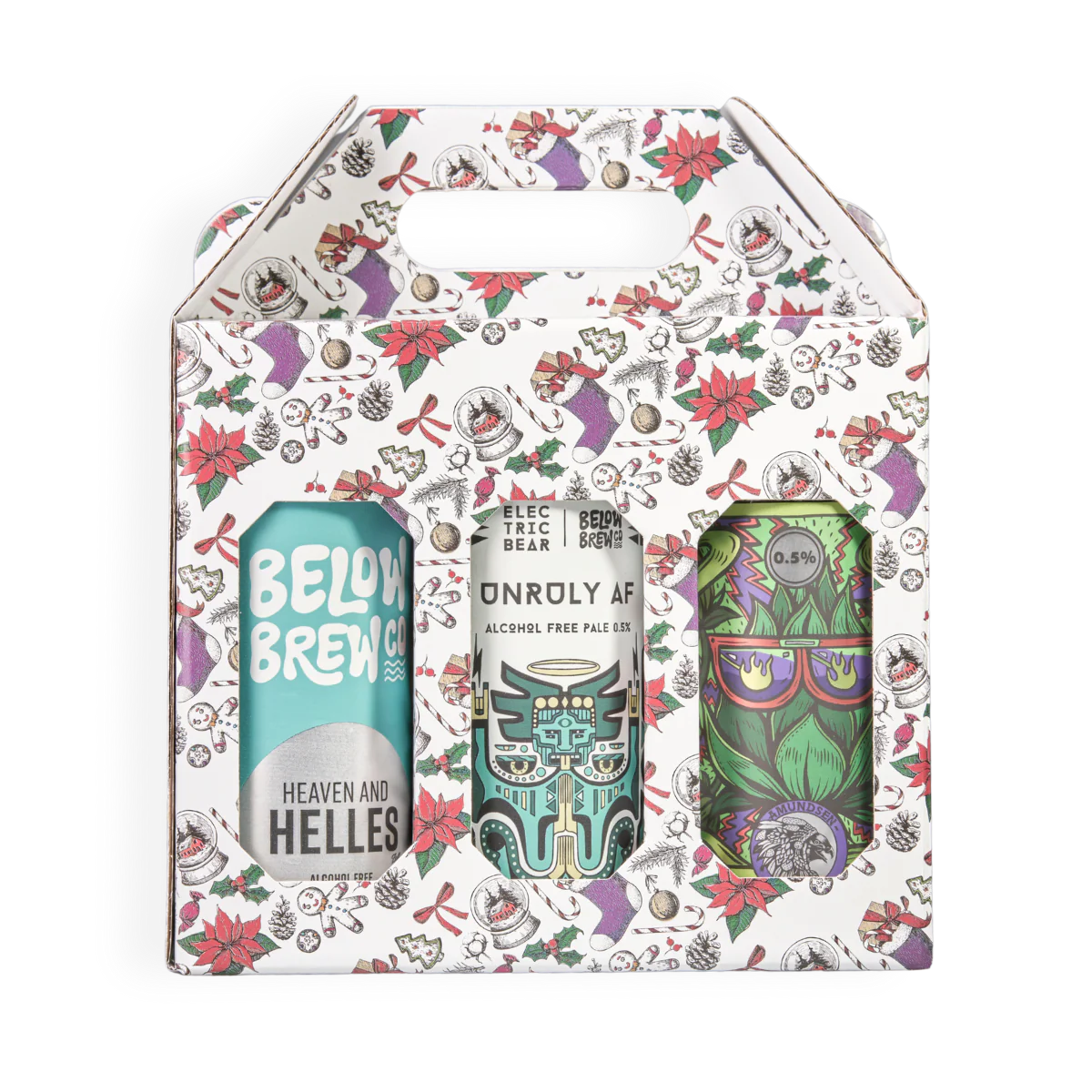 Premium Christmas Alcohol Free Beer Gift Box – A Curated Selection of 6 Craft Brews Dry Drinker