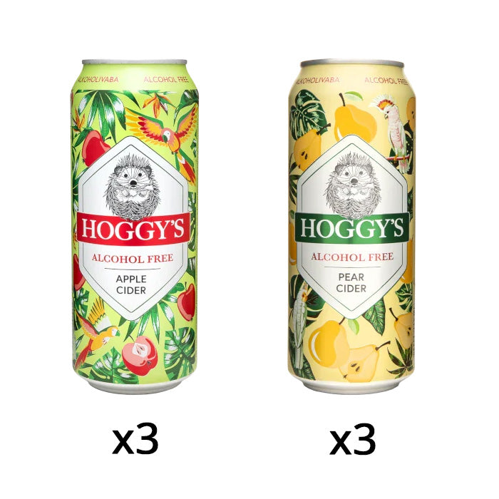 Hoggy’s Orchard Favourites – Alcohol Free Cider Apple & Pear 6 Pack The Alcohol Free Co