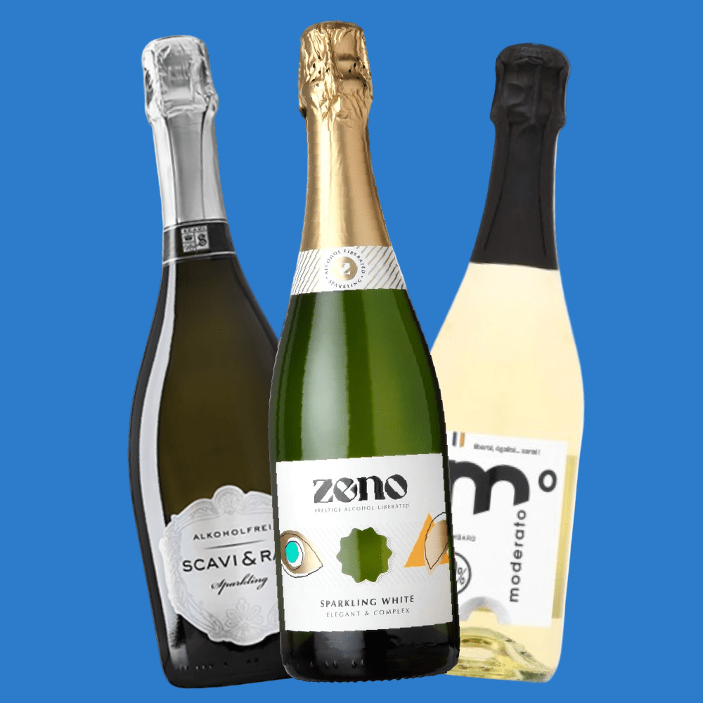 'Lovely Bubbly' 3 or 6 Bottle Alcohol Free Sparkling Wine Wise Pack (Save 5%) Wise Bartender