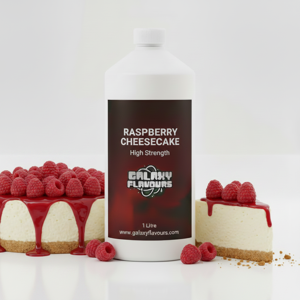 Raspberry Cheesecake Food Flavouring - Professional High Strength - 1 Litre